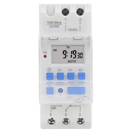 Hyuduo Weekly Timer Switch 12V Dc 16A Lcd Display Digital Power Programmable Timer Switch Relay,Timer