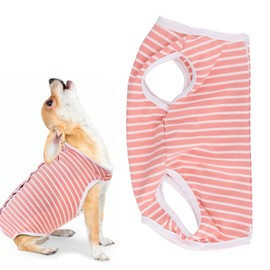 Dokeno Dog Bodysuit After Surgery Recovery Suit for Dogs Anti Licking Dog Onesies Dog Recovery Suit Cone E-Collar Alternative Recovery Suit for Dogs Cats After Surgery (M)