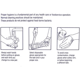 Powder-Free Nitrile Utility Gloves. 100 Gloves (Black, L)