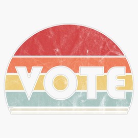 Retro Vintage Vote American Presidential 2020 Voters Election Sticker Bumper Sticker Vinyl Decal 5"