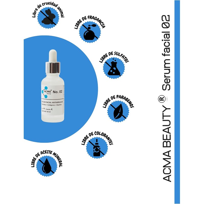 02– Serum Facial Antiarrugas para Día y Noche con Colágeno,