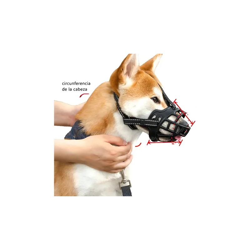 Bozal Polímero Resistente Grueso Alta Calidad Perro Grande PET-246