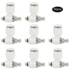 50Pcs Air Flow Control Valve Pneumatic White Adjustment Durable Quick