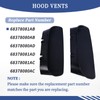 Getfarway A Pair Air Vent Cover Hood Bezels and Accessories
