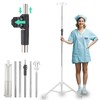 Crilealym Table IV Poles,46 to 86In Telescopic IV Stand with