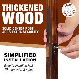 Ghosthorn Fishing Rod Holders for Garage 360 Degree Rotating Fishing Pole Rack, Floor Stand Holds up to 16 Rods Wood Fishing Gear Equipment Storage Organizer, Fishing Gifts for Men Women