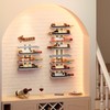 Hoctieon 8 Tier Wall Mount Wine Rack, Wall Racks for