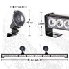 LE-JX White/Purple Emergency Strobe Light Bar 36 In 13 Flash