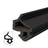 DQ-PP Rubber Window Seal, Black, for PVC Windows, Plastic Window