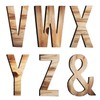 Japanese Wooden Alphabet Object, Extra Large 9.8 inches (25 cm)
