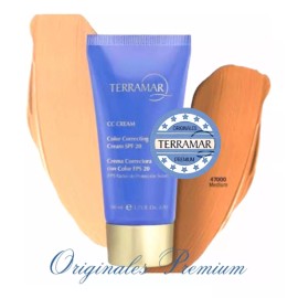 Terramar Cc Cream Fps20 Terramar Crema Correctora Tono Medium, 50 Mls