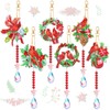 Perthlin 6 Pcs 5D Diamond Art Wind Chime Cardinal Diamond
