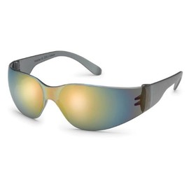 Gateway Safety 461M UL-Certified StarLite Safety Glasses, Red Mirror Lens, Gray Temple (Pack of 10)