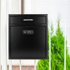 QWORK Versatile Secure Mailbox -Wall Mount Secured Postbox with Combination