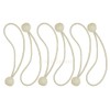 Alion Home Canopy Ball Bungee Cords, 8-Inch, 6-Piece (2, Beige)