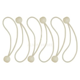 Alion Home Canopy Ball Bungee Cords, 8-Inch, 6-Piece (2, Beige)