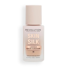 Makeup Revolution, Skin Silk Serum Foundation, Light to Medium Coverage, Contains Hyaluronic Acid, F8, 23ml