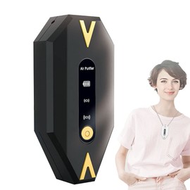 Air Purifier Necklace for Home, Wearable Air Filter, Portable Air Purifier Negative Ion Generator Removes Dust Allergen Odor Viruses Bacteria for Kids and Family (black)