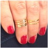 Knuckle Ring -Above knuckle Ring-Set of 6- Gold Ring-Midi Ring-Thin