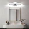 SOLFART Crystal Vanity Lights for Bathroom, 5 Color Adjustable Dimmable,16.5