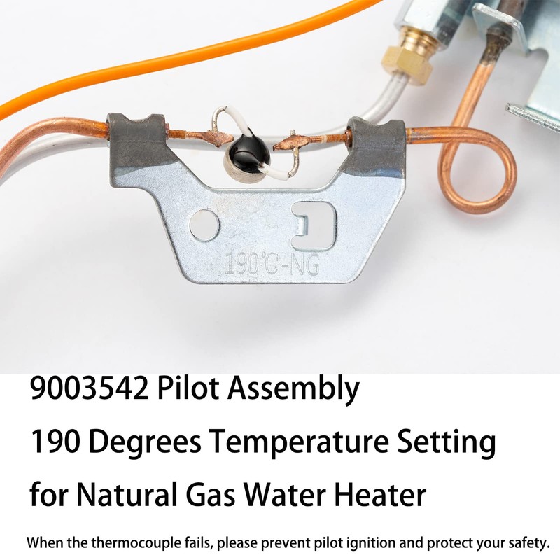 9003542 Water Heater Pilot Assembly NAT Gas Burner Assembly Replace