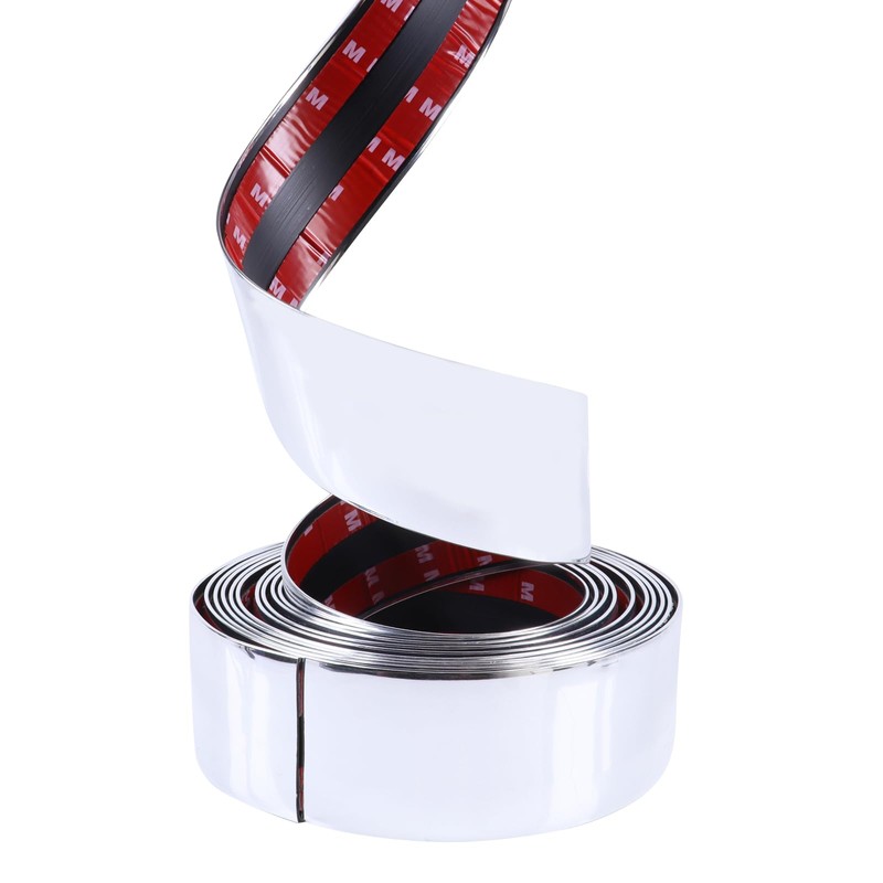 10FT Automotive Chrome Trim Molding 2"(50mm) Car Side Moldings