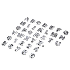 Auto Dynasty Metal Emblem Decal Logo Trim Badge Text Silver Letter K - Not a Set