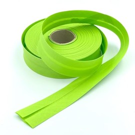 Craft Cult 30mm Wide Plain Bias Binding Tape - 25 Metre Roll (113 - Lime Green)