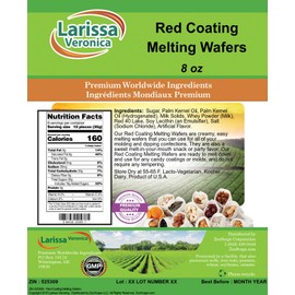 Red Coating Melting Wafers (8 oz, ZIN: 525309)
