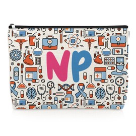 Nurse Practitioner Gifts for Women NP Makeup Bag Inspirational Gifts for Nursing Friends Appreciation Gifts for RN Nurse Practitioner Doctor Nursing Cosmetic Bag Christmas Birthday Zipper Pouch