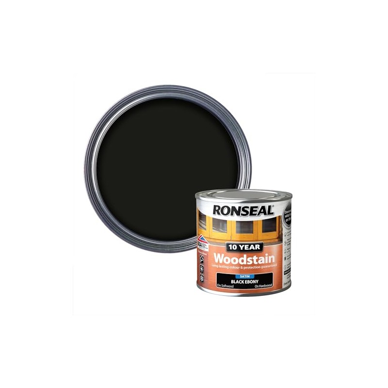 Ronseal - 10 Year Woodstain Ebony 250ml