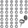 150Pcs Grey Screw Caps Hinged Plastic Screw Cover Caps for