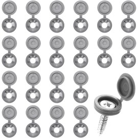 150Pcs Grey Screw Caps Hinged Plastic Screw Cover Caps for M 4 /M6/M 8 Screws