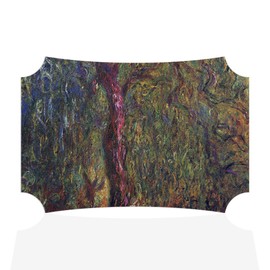 Fastasticdeals Horizontal Home Decor Wall Sign Woman in The Garden B Abstract Still Life Art Picture Frame Berlin Shape 7x5Inches