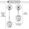 Avaner Retractable Nurse Pocket Watches: Clip-on Silicone Lapel Hanging Brooch