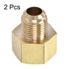 uxcell Brass Pipe fitting, 3/8 SAE Flare Male 1/2 SAE