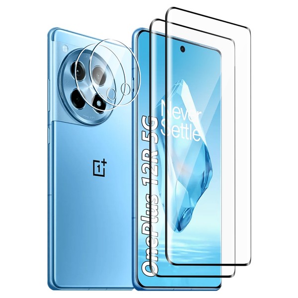 Fyqzio Tempered Glass Screen Protector Compatible with OnePlus 12R 5G
