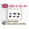 Fighter Jet Aircraft 6 Sticker Pack Light Switch Sticker -
