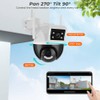 2k PTZ Auto Tracking Night Vision 360° CCTV Outdoor Wireless