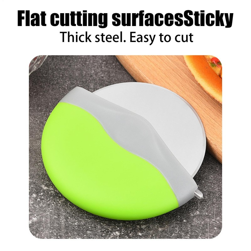 Handheld Pizza Slicer | Stainless Steel Kitchen Gadget with Protective