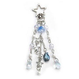 SHTALHST Y2K Jellyfish Keychains Star Keychain Cute Kpop Keycharms Retro Beaded Bag Charms