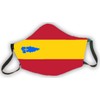 Reusable Spain Flag Mask with Asturias Crest 3-Ply