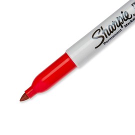 SHARPIE Fine Point Permanent Markers, Red, 1 Count