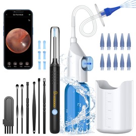 Ear Irrigation Flushing Cleanr and 1920P Ear Cleaner with Camera