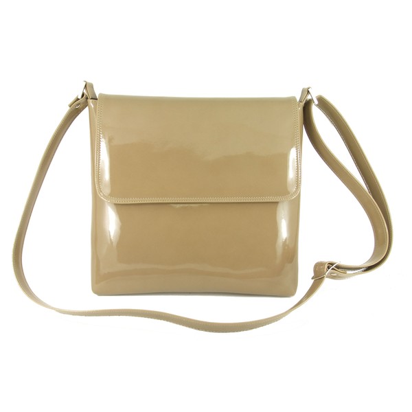 Loni Womens Cool Synthetic Patent Leather Crossbody Shoulder Bag Medium