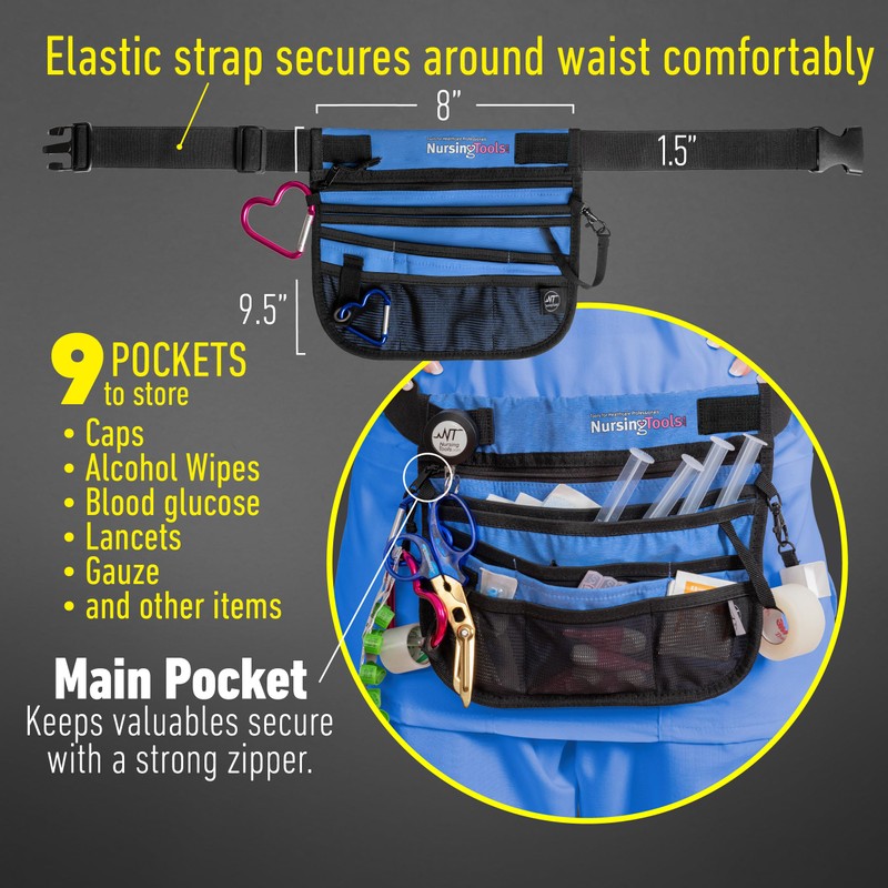 Nursingtools Kangapak Nurse Fanny Pack Multi Compartment Waist Organizer Tool