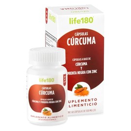 Life180 Cápsulas Cúrcuma Pimienta Negra y Zinc                                                                                                        