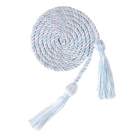 UIALECG Cordones de honor de graduación, 68 pulgadas de largo (azul cielo/blanco)