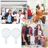 Veemoon 2pcs Mr and Mrs Handheld Dry Erase Paddles Blank