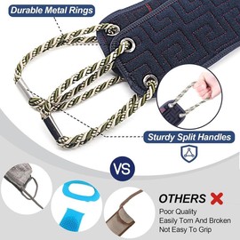 Exfoliating Back Scrubber for Shower, Double-Sided Back Scrub Washcloth with Handles for Use in Shower, 38 Inches Body Exfoliator Bath Tool to Clean Your Body Deeply for Men & Women Skin Care - Flavor Name: Widened Black